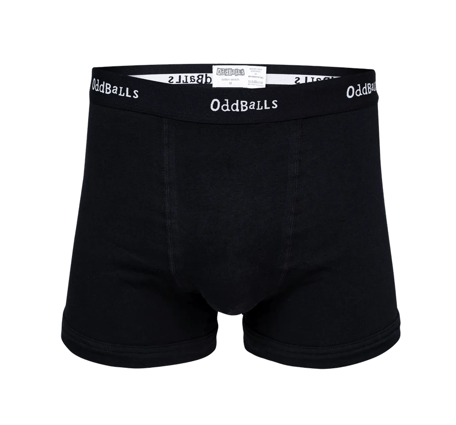 OddBalls Classic Black Boxer Shorts - MaleBox